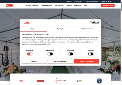 Wypożyczalnia Eventowa Turbonamioty Jakub Jankowski